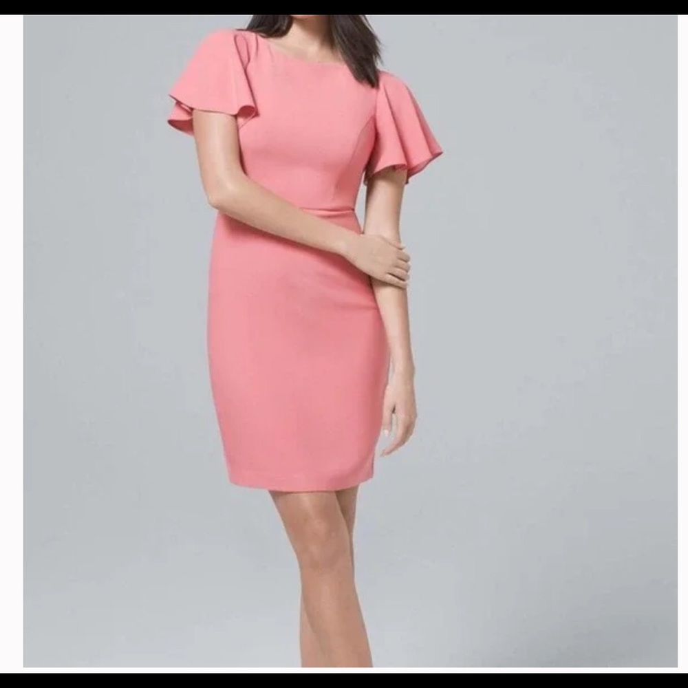 White House black market pink dress